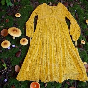 Lola Mustard Long Sleeve Dress